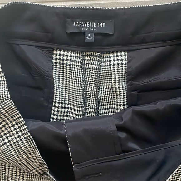 Lafayette 148 Dalton houndstooth wide leg pants - Picture 7 of 16